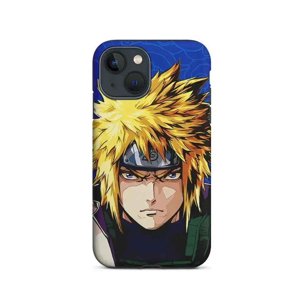 Naruto Minato Namikaze Angry iPhone 13 Mini Case-2 in 1 Tough Case-Xtracase