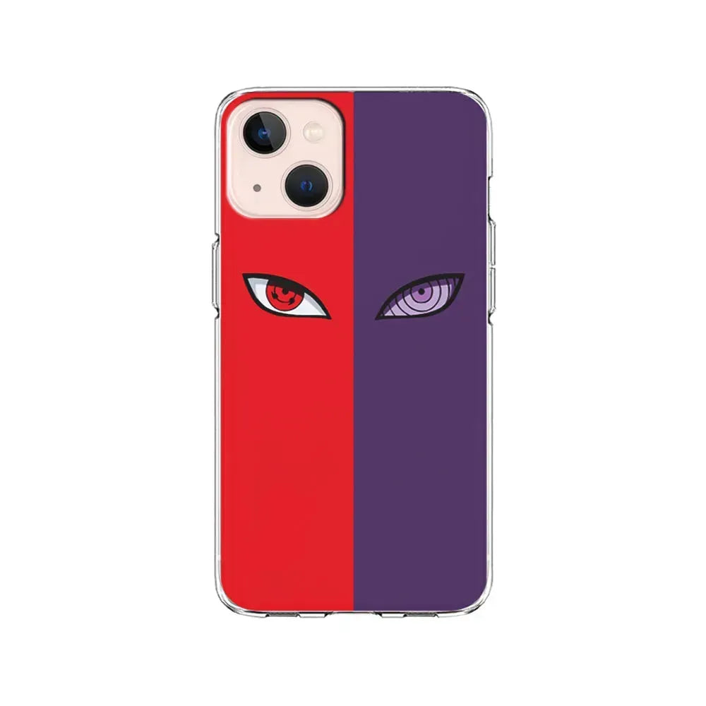 Naruto Sharingan and Rinnegan iPhone 13 Mini Case-Clear Soft Case-Xtracase
