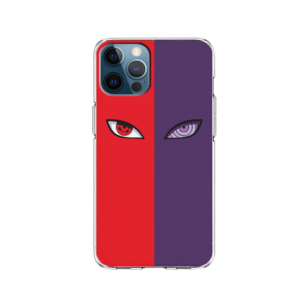 Naruto Sharingan and Rinnegan iPhone 13 Pro Max Case-Clear Soft Case-Xtracase