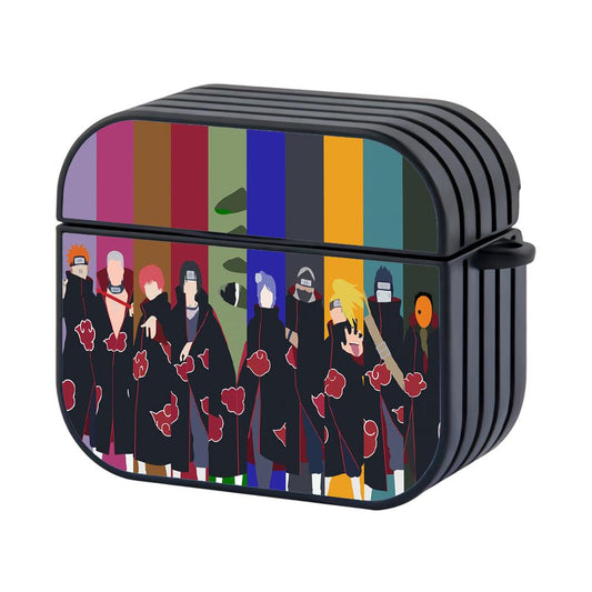 Naruto The Akatsuki Squad Colorful Hard Plastic Case Cover For Apple Airpods 4-Xtracase