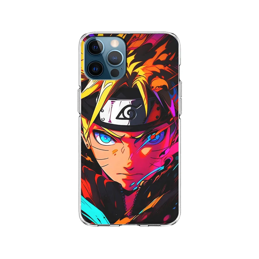 Naruto Uzumaki Colorful Art iPhone 13 Pro Case-Clear Soft Case-Xtracase
