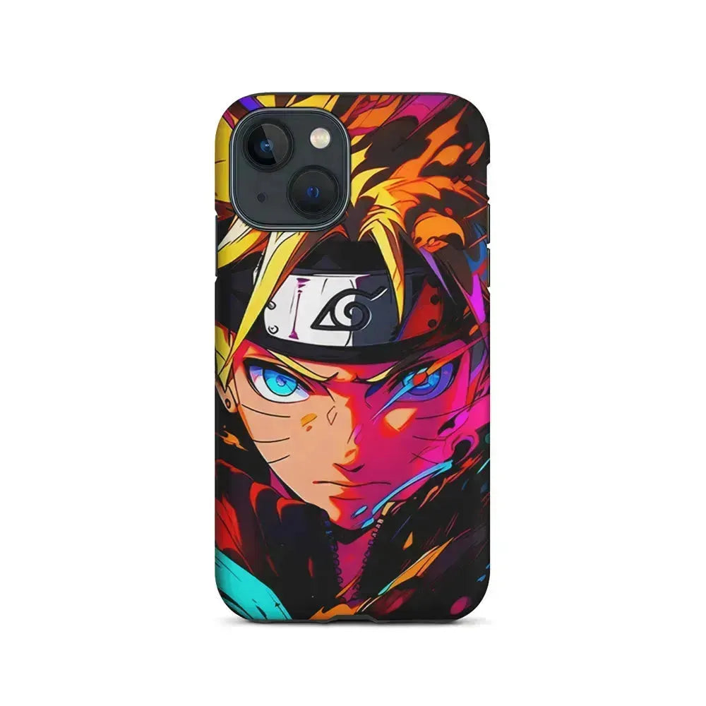 Naruto Uzumaki Colorful Art iPhone 13 Mini Case-2 in 1 Tough Case-Xtracase
