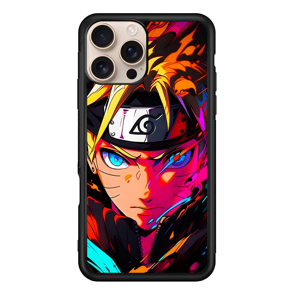Naruto Uzumaki Colorful Art iPhone 16 Pro Max Case - iPhone 16 Pro Max