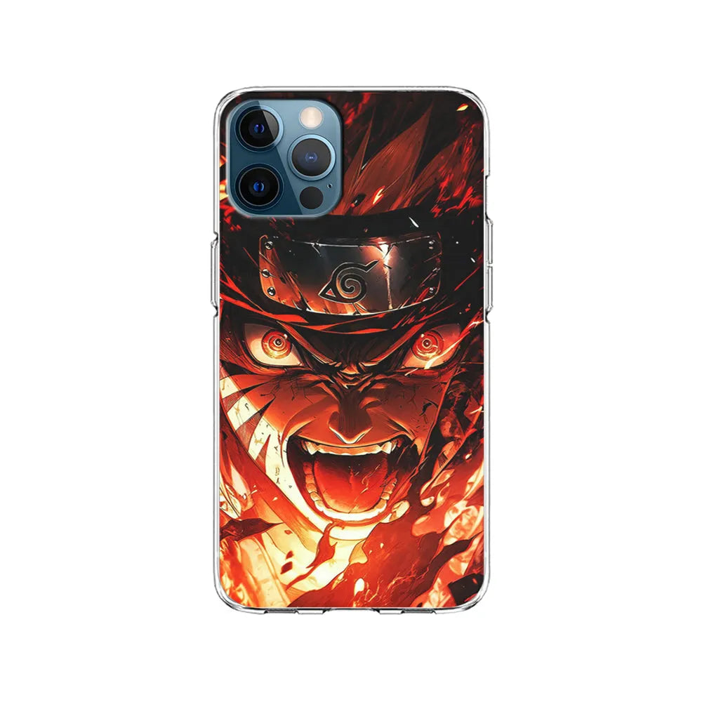 Naruto Uzumaki Goes Berserk iPhone 13 Pro Case-Clear Soft Case-Xtracase