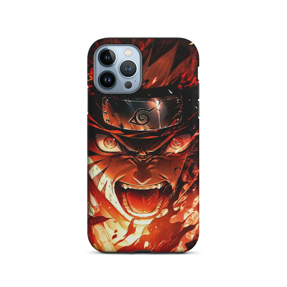 Naruto Uzumaki Goes Berserk iPhone 13 Pro Case-2 in 1 Tough Case-Xtracase