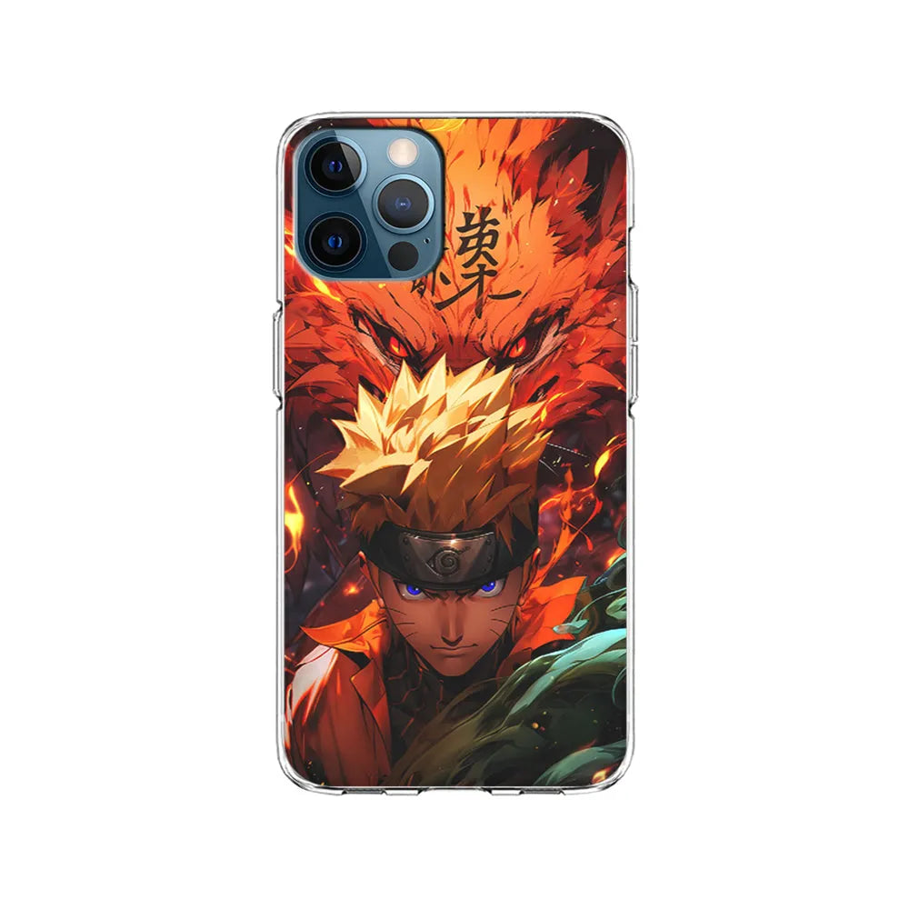 Naruto Uzumaki Rage of the Nine Tails iPhone 13 Pro Case-Clear Soft Case-Xtracase