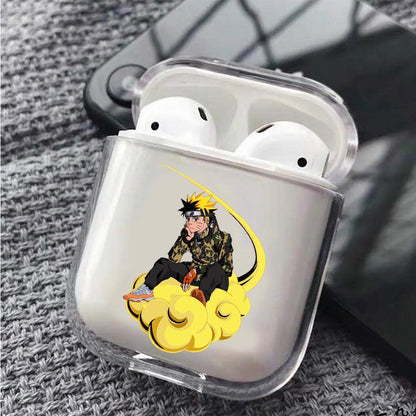 Naruto on Nimbus Cloud Protective Clear Case Cover For Apple Airpods-Xtracase