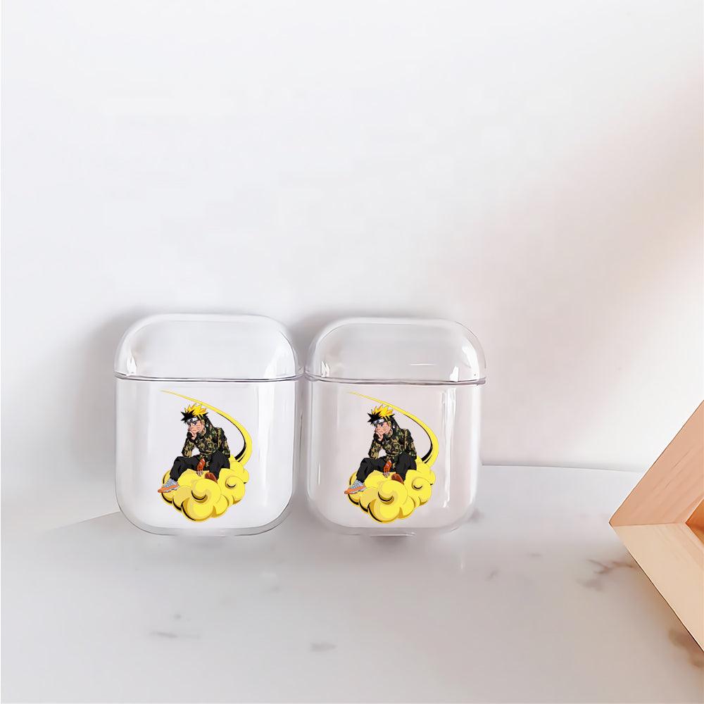 Naruto on Nimbus Cloud Protective Clear Case Cover For Apple Airpods-Xtracase