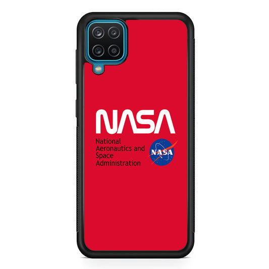 Nasa Red Authentic Samsung Galaxy A12 Case-Xtracase