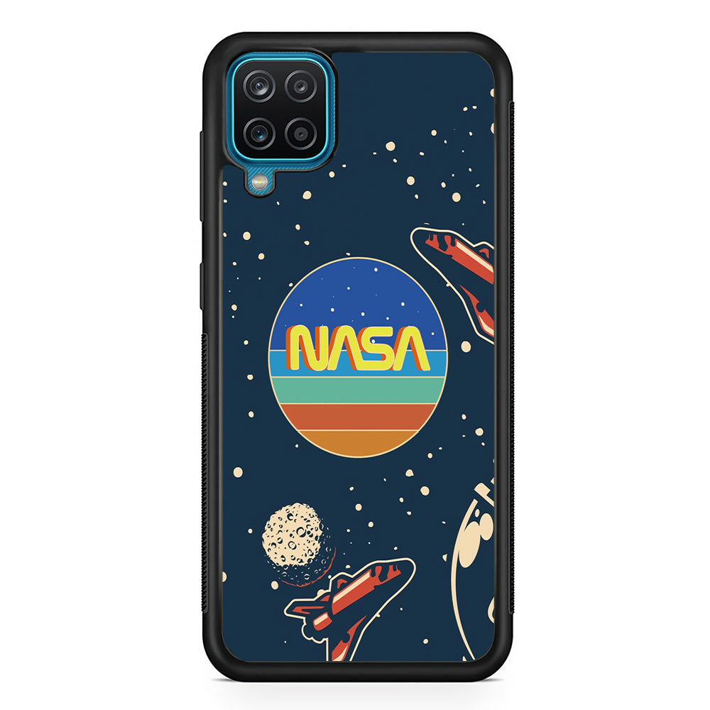 Nasa Retro Space Samsung Galaxy A12 Case-Xtracase