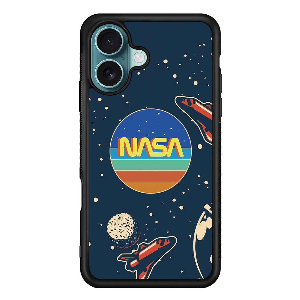 Nasa Retro Space iPhone 16 Plus Case - Xtracase