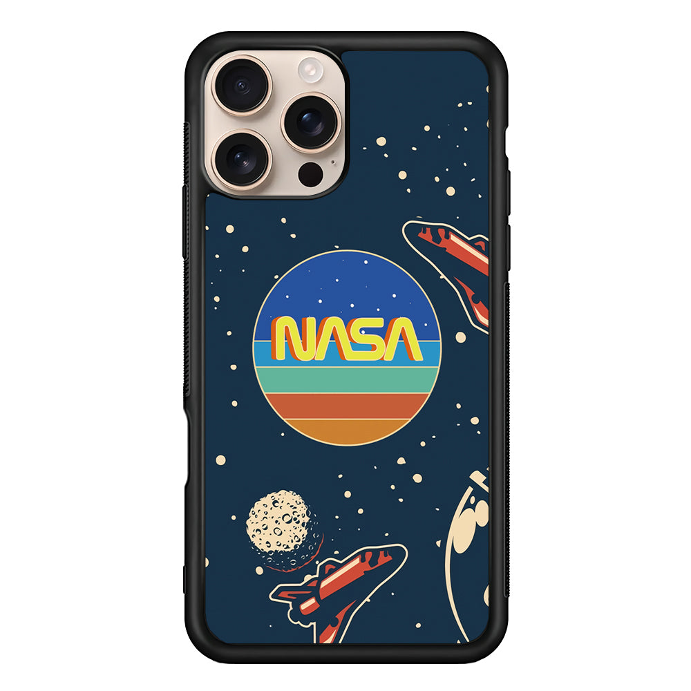 Nasa Retro Space iPhone 16 Pro Max Case - Xtracase