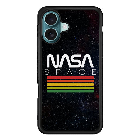 Nasa Space Strpe Colour iPhone 16 Plus Case - Xtracase
