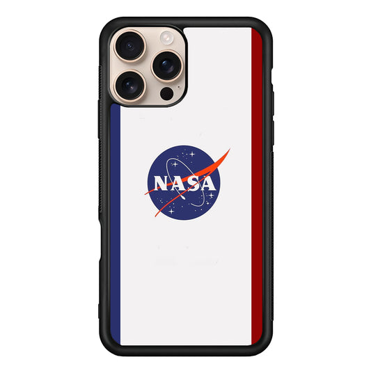Nasa Stripe Blue Red Emblem iPhone 16 Pro Case - Xtracase