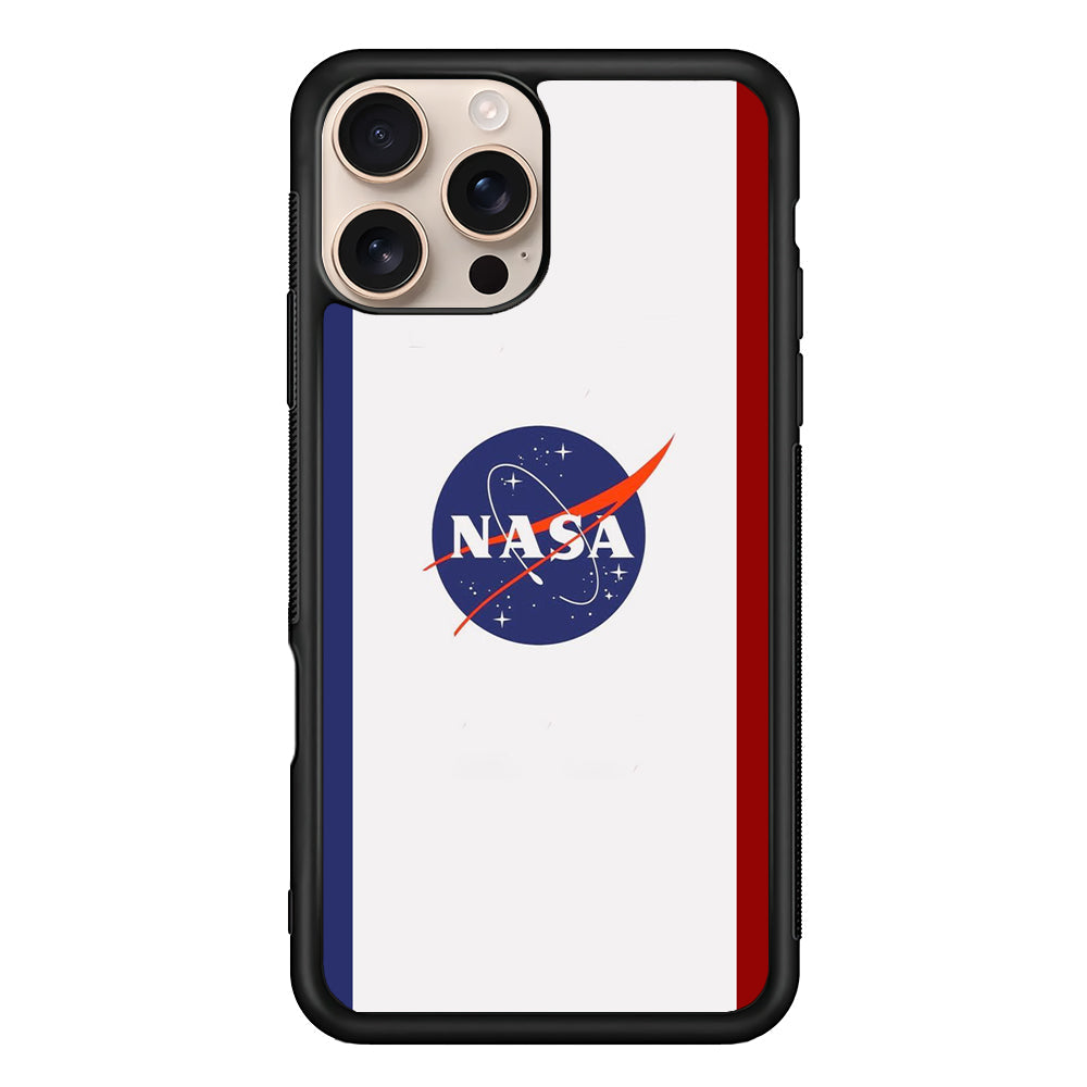 Nasa Stripe Blue Red Emblem iPhone 16 Pro Max Case - Xtracase