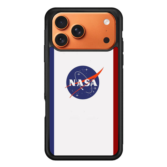 Nasa Stripe Blue Red Emblem iPhone 17 Pro Max Case