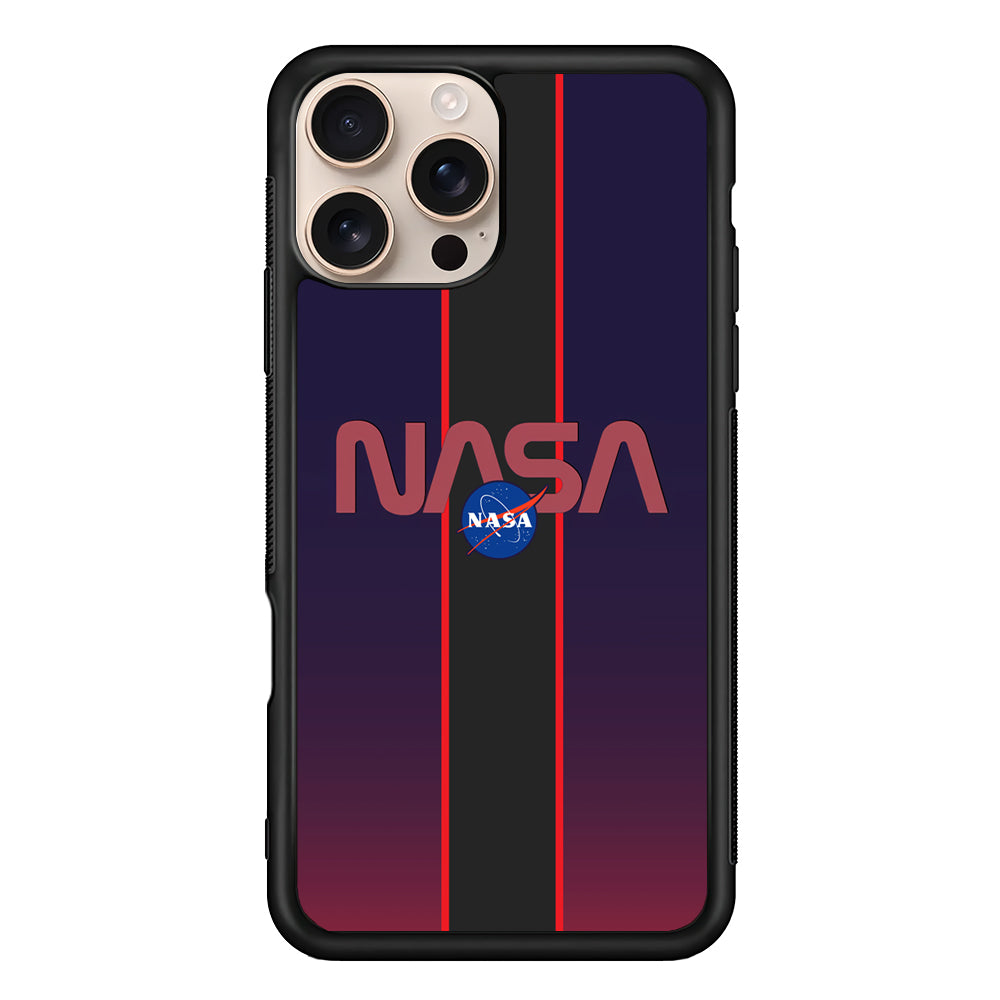 Nasa Stripe Line Red iPhone 16 Pro Case - Xtracase