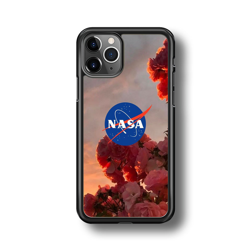 Nasa Logo Pink Flowers iPhone 11 Pro Max Case-Xtracase