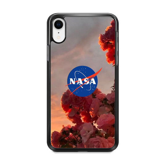 Nasa Logo Pink Flowers iPhone XR Case-Xtracase