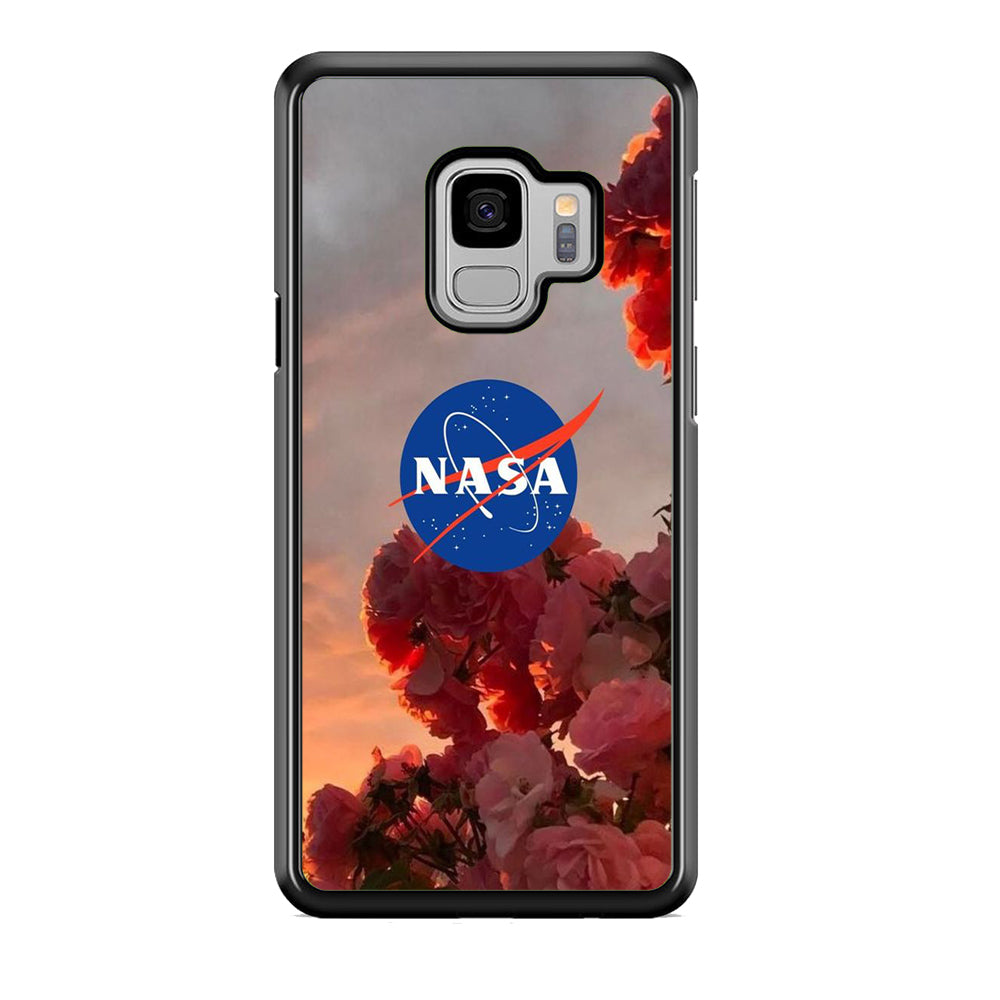 Nasa Logo Pink Flowers Samsung Galaxy S9 Case-Xtracase