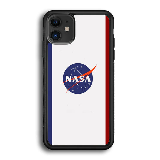 Nasa Stripe Blue Red Emblem iPhone 12 Case-Xtracase
