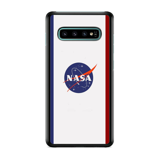 Nasa Stripe Blue Red Emblem Samsung Galaxy S10 Case-Xtracase