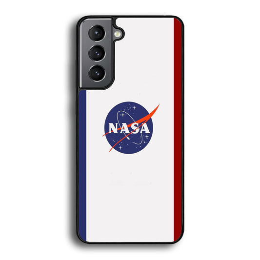 Nasa Stripe Blue Red Emblem Samsung Galaxy S21 Plus Case-Xtracase