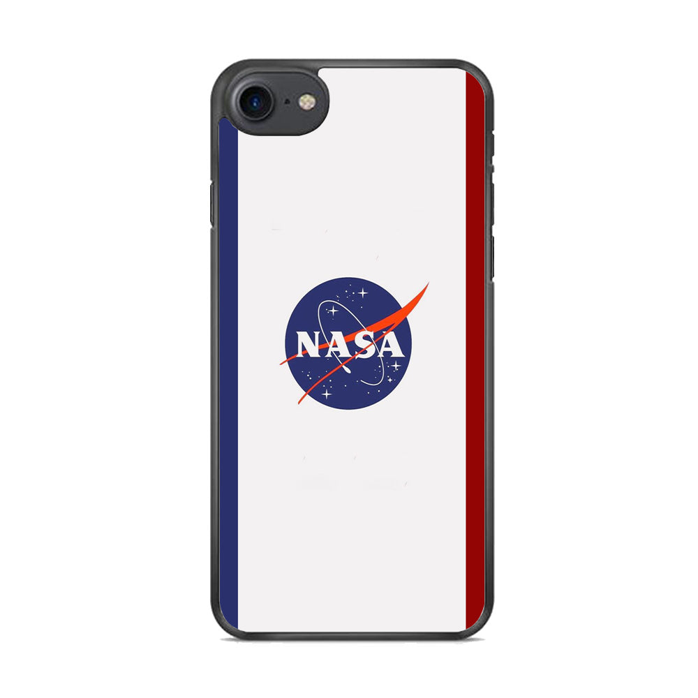 Nasa Stripe Blue Red Emblem iPhone 8 Case-Xtracase