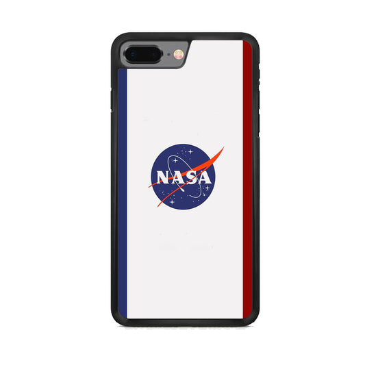 Nasa Stripe Blue Red Emblem iPhone 8 Plus Case-Xtracase