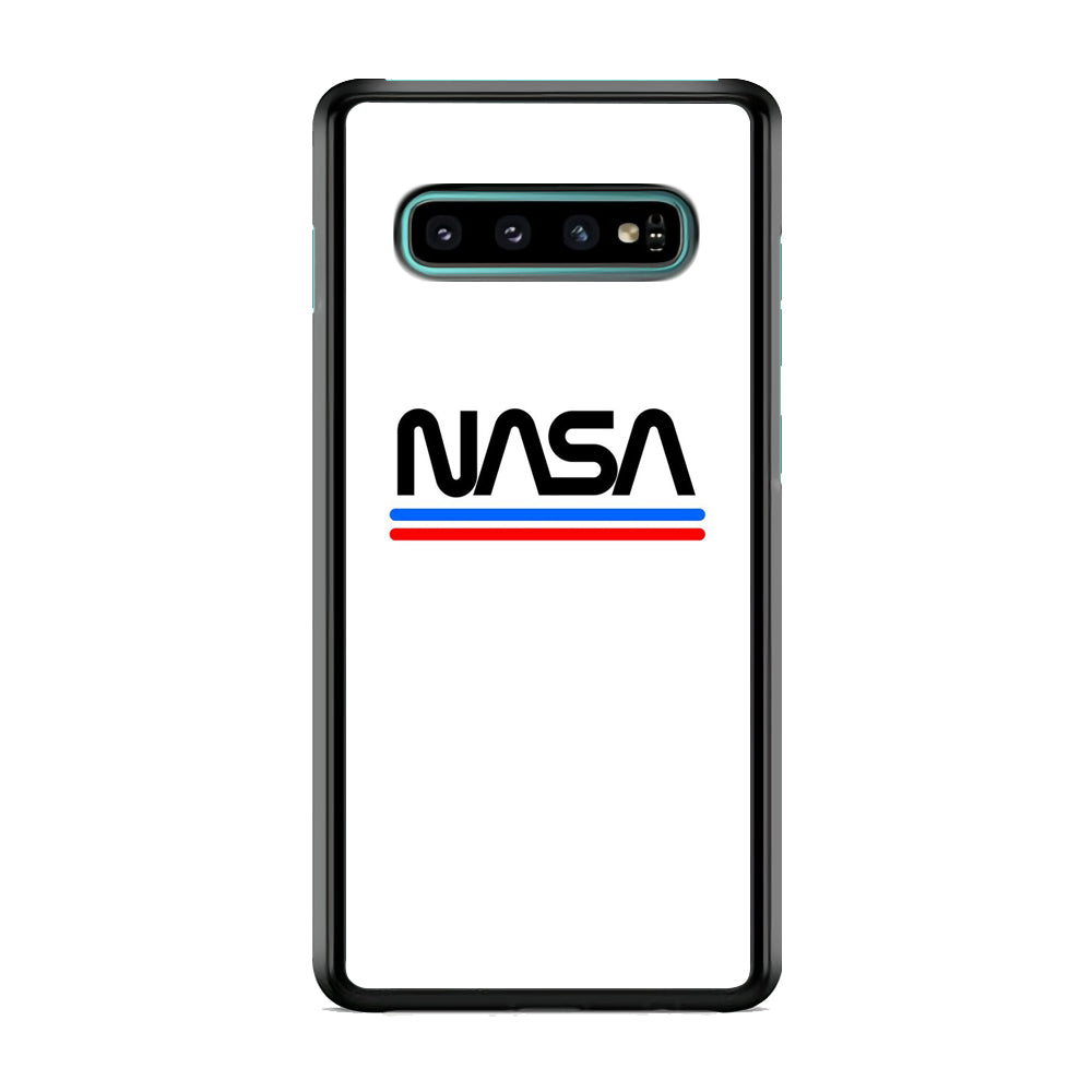 Nasa White Stripe Samsung Galaxy S10 Case-Xtracase
