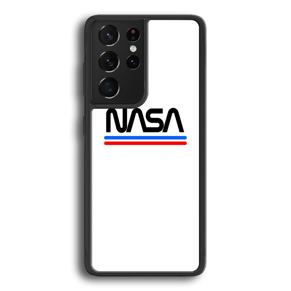 Nasa White Stripe Samsung Galaxy S21 Ultra Case-Xtracase