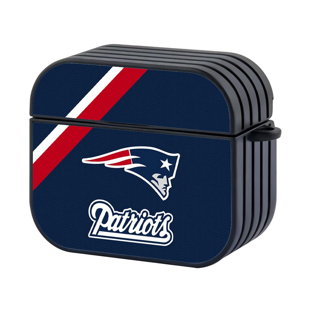 New England Patriots White Red Shawl Apple Airpods 4 Case-Xtracase