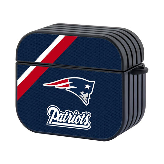 New England Patriots White Red Shawl Apple Airpods 4 Case-Xtracase