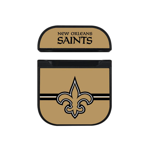 New Orleans Saint NFL Prideness for The Team Hard Plastic Case Cover For Apple Airpods-Xtracase