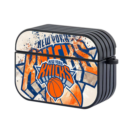 New York Knicks Wide Street Art Hard Plastic Case Cover For Apple Airpods Pro 2-Xtracase