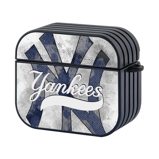 New York Yankees MLB The White Board Art Hard Plastic Case Cover For Apple Airpods 3-Xtracase