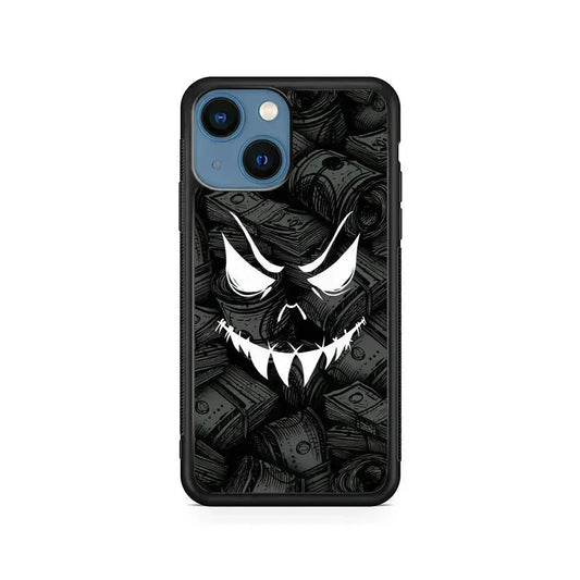 Nightmare from Your Money iPhone 13 Mini Case-Rubber / Black (2D Case)-Xtracase