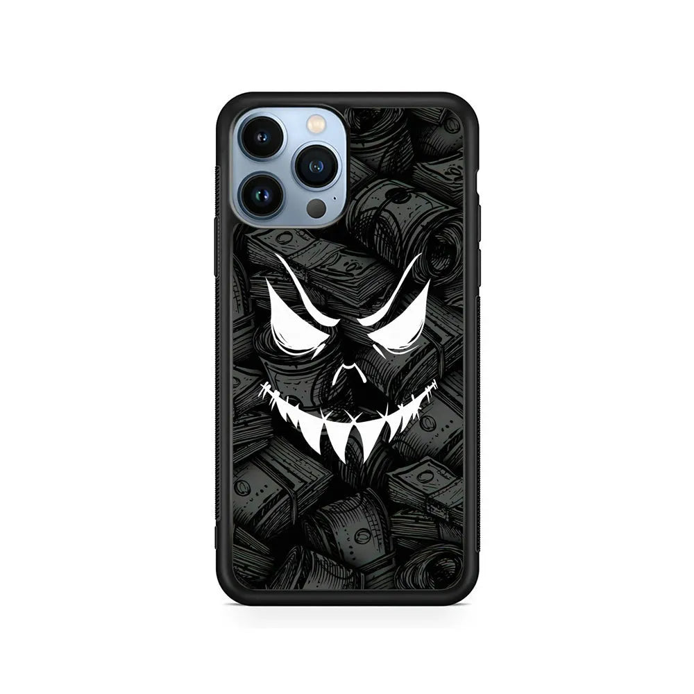 Nightmare from Your Money iPhone 13 Pro Case-Rubber / Black (2D Case)-Xtracase