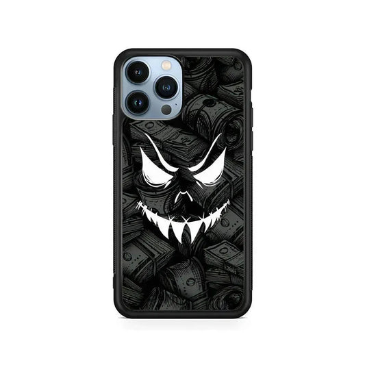 Nightmare from Your Money iPhone 15 Pro Max Case-Rubber / Black (2D Case)-Xtracase
