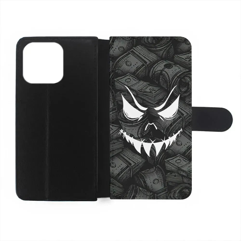 Nightmare from Your Money iPhone 15 Pro Max Case-Flip Wallet Case-Xtracase