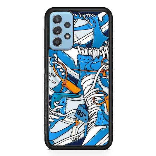 Nike Air Blue Samsung Galaxy A72 Case-Xtracase