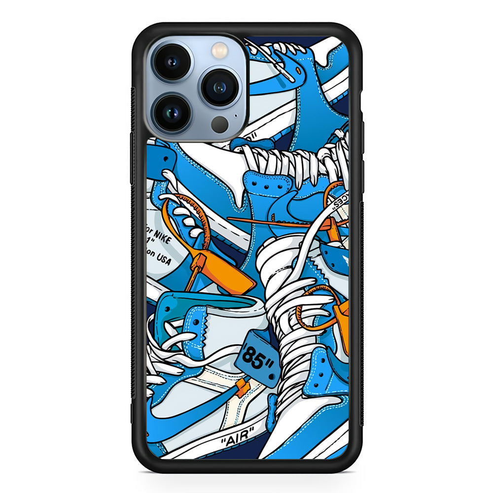 Nike Air Blue iPhone 14 Pro Case-Xtracase