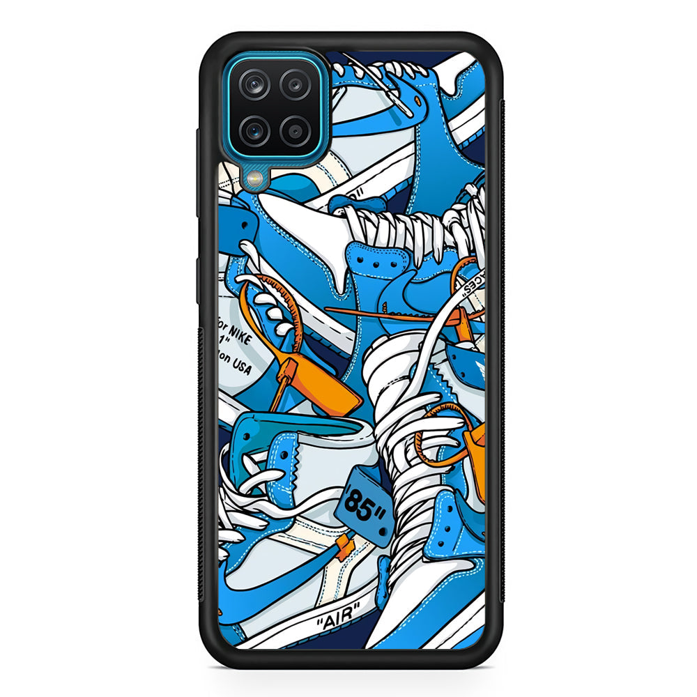 Nike Air Blue Samsung Galaxy A12 Case-Xtracase