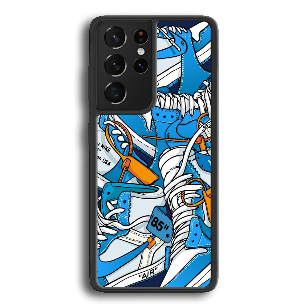 Nike Air Blue Samsung Galaxy S21 Ultra Case-Xtracase
