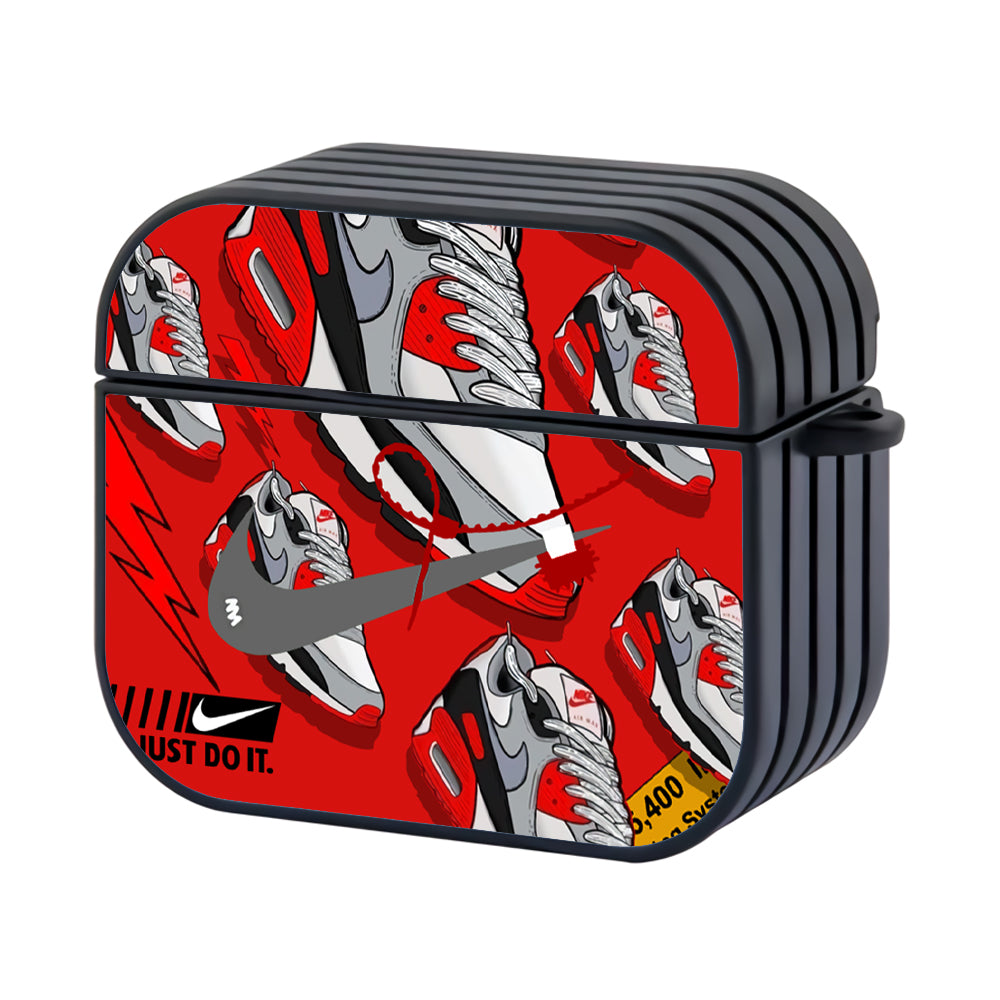 Nike Air Max Shoes Red Apple Airpods 3 Case - Xtracase