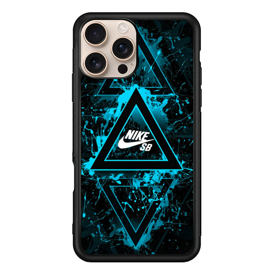 Nike Blue Paint Triangle iPhone 16 Pro Case - Xtracase