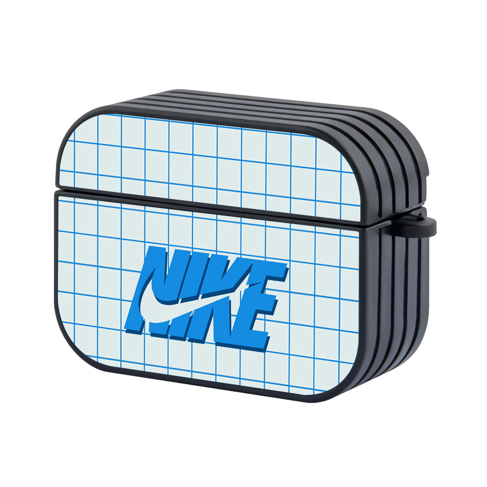Nike Blue Square Pattern Apple Airpods Pro 3 Case - Xtracase