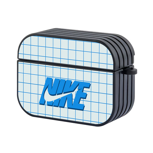 Nike Blue Square Pattern Apple Airpods Pro 3 Case - Xtracase