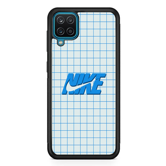Nike Blue Square Spot Samsung Galaxy A12 Case-Xtracase