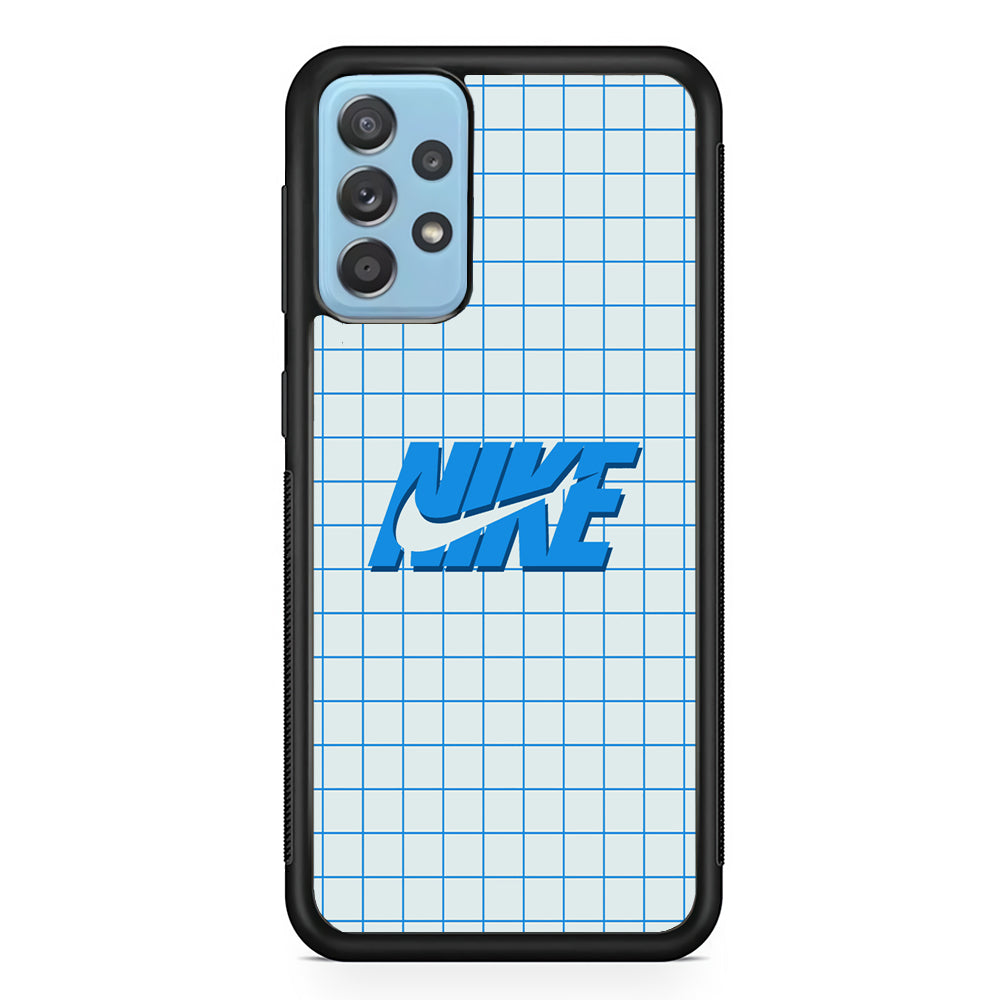 Nike Blue Square Spot Samsung Galaxy A72 Case-Xtracase